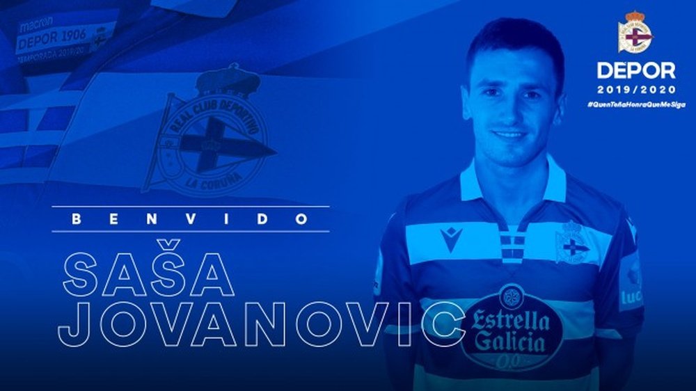 Sasa Jovanovic, cedido al Dépor. RC Deportivo