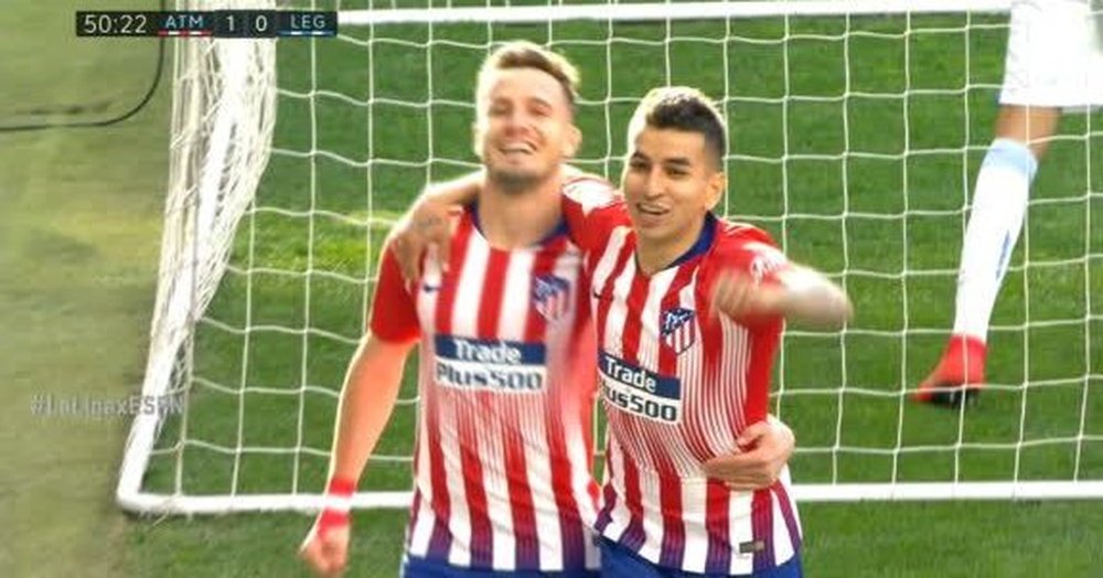 L'Atlético prend l'avantage avec un penalty. Capture/ESPN
