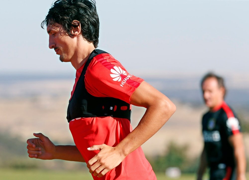 Savic, durante un entrenamiento. ClubAtléticodeMadrid