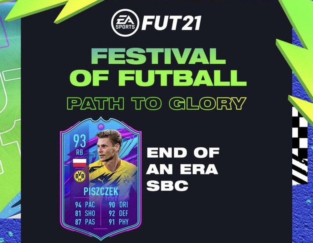 SBC 'Fin de una era' de Lukasz Piszczek. Twitter/EASPORTSFIFA