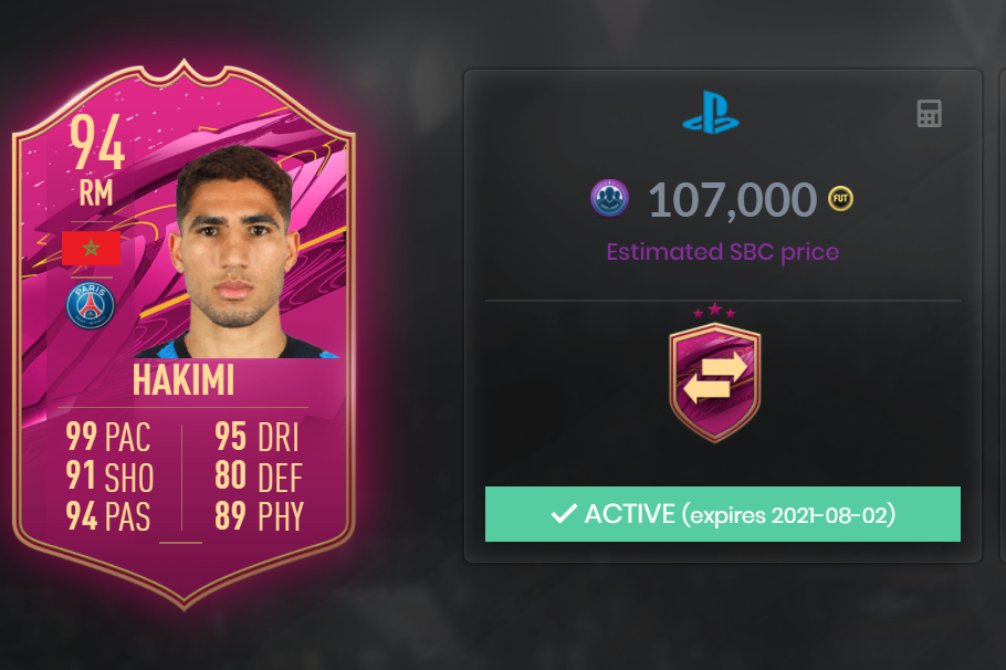 Fifa 21 ¿merece La Pena El Sbc De Achraf Hakimi Futties Solución A Su