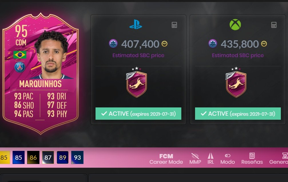 Fifa 21 ¿merece La Pena El Sbc De Marquinhos Futties Soluciones A Sus