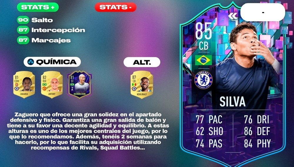 SBC de Thiago Silva Flashback. Team BeSoccer