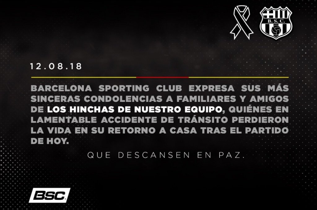 13 people have been confirmed dead. Twitter/BarcelonaSC