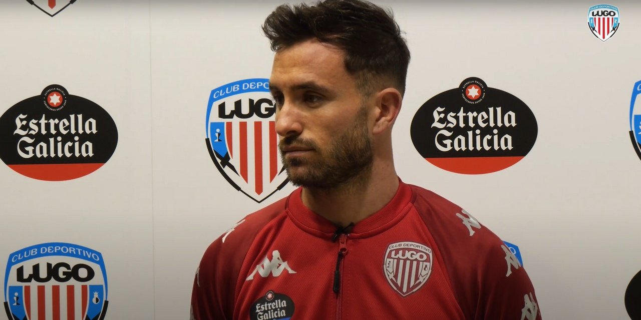 Sebas Moyano confía en hacerle daño al Levante. Captura/CDLugo