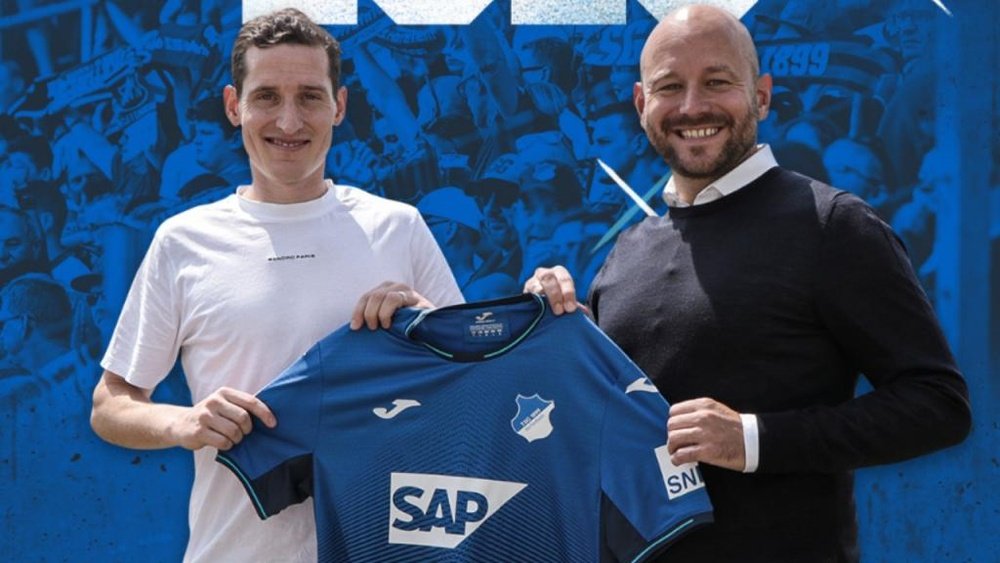 Sebastian Rudy firma tres años con el Hoffenheim. Captura/Twitter/SGHoffenheimEN