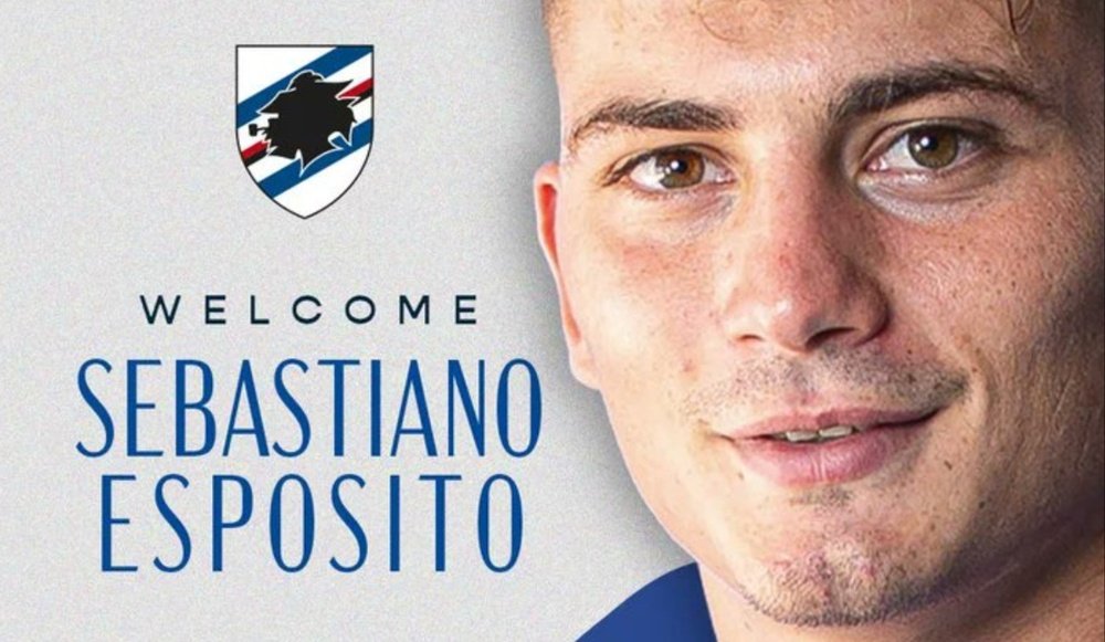 Esposito giocherà con la Sampdoria. @sampdoria
