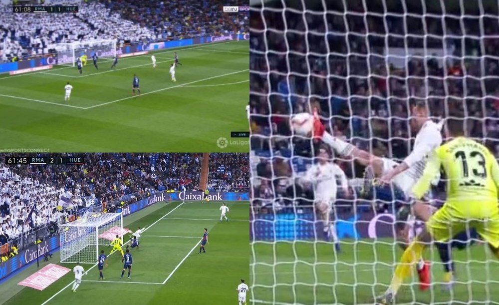 El Madrid encontró el desempate con una jugada de precisión máxima. Capturas/beINSports