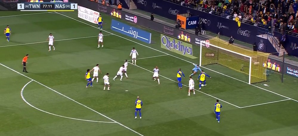 Ronaldo gets second assist of the day. Screenshot/RSL