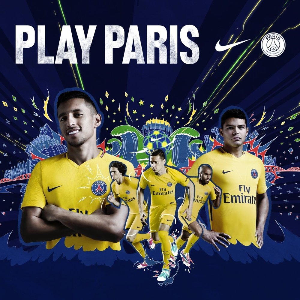 O equipamento alternativo do PSG para 2017/18. PSG