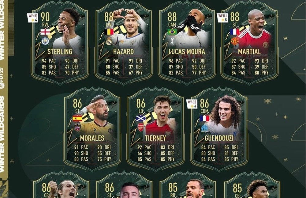 Segundo equipo del evento Winter Wildcards. Twitter/EASPORTSFIFA