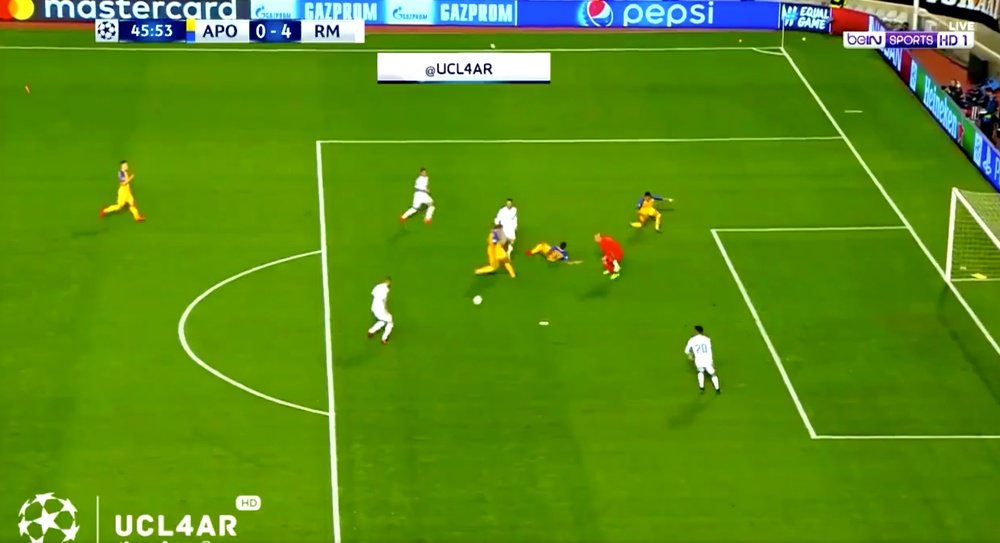 Gol de Benzema. Captura