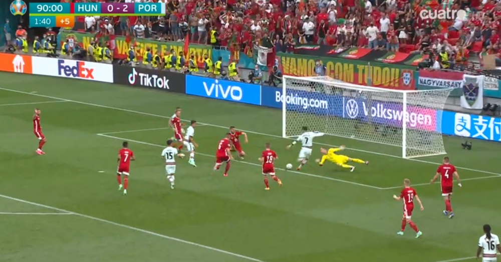 Portugal venció 0-3. Captura/Cuatro