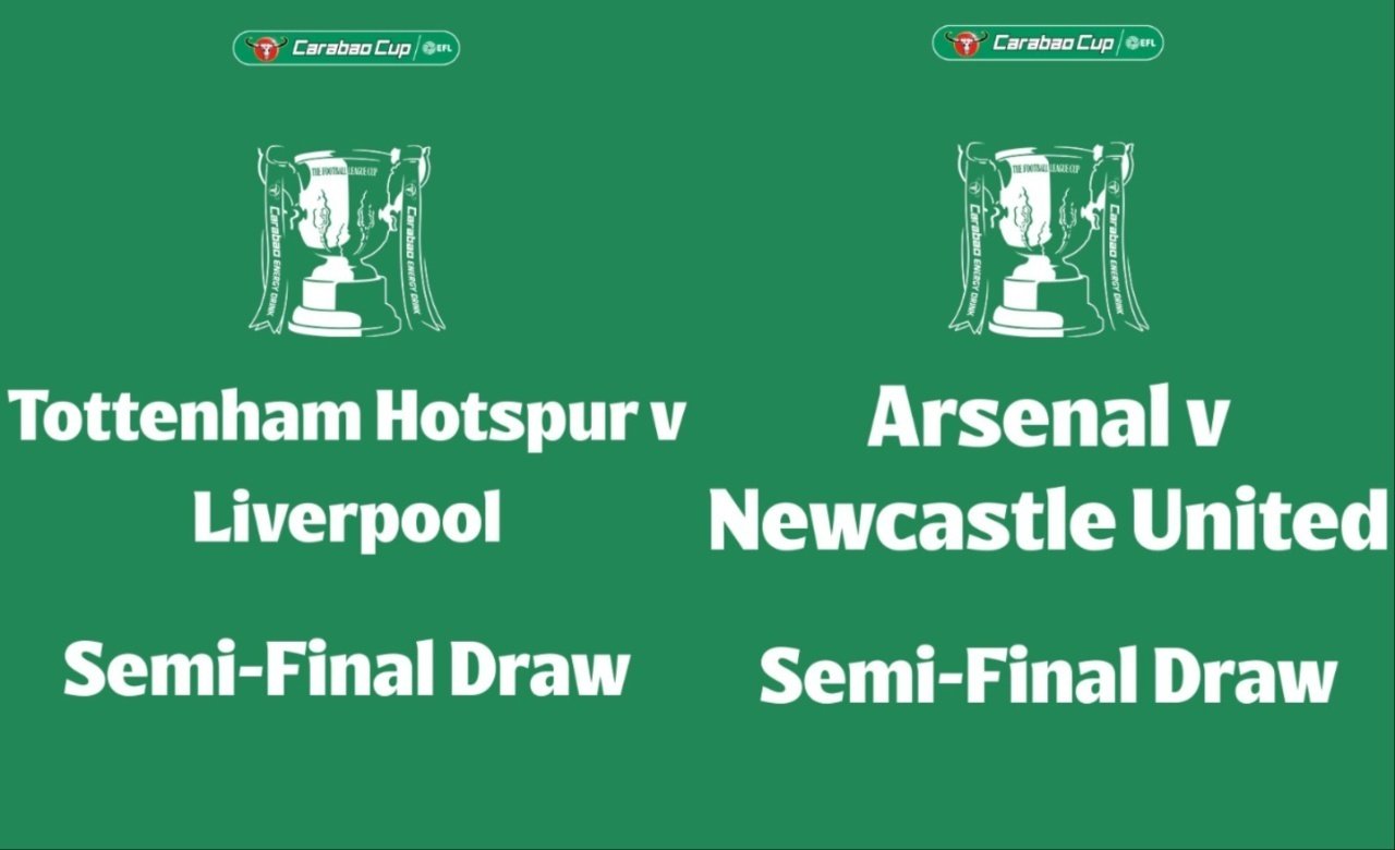 Las semifinales de la EFL Cup. CarabaoCup