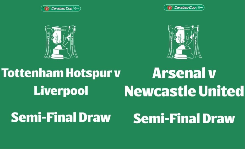 The semi-final matchups for the Carabao Cup have been officially announced. CarabaoCup