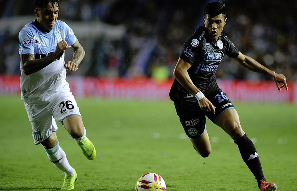 Saravia se cuela también en los planes del Inter. Twitter/Belgrano