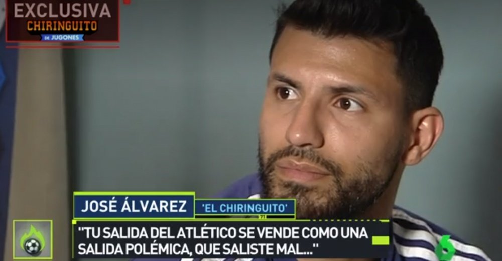 Aguëro a parlé de son départ de l'Atlético. Capture/LaSexta