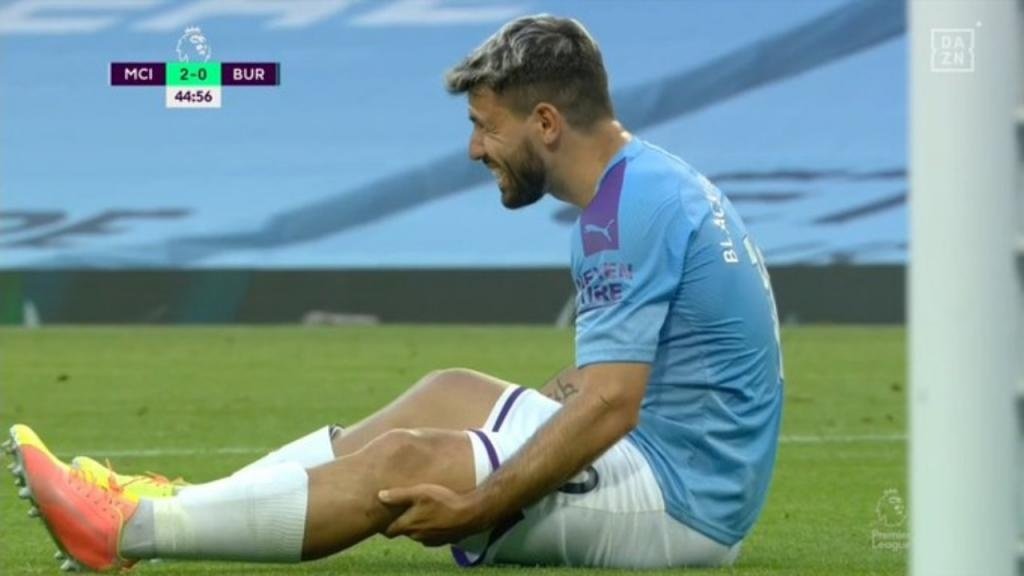 Alarm at City! Agüero goes off injured and it doesn't look good