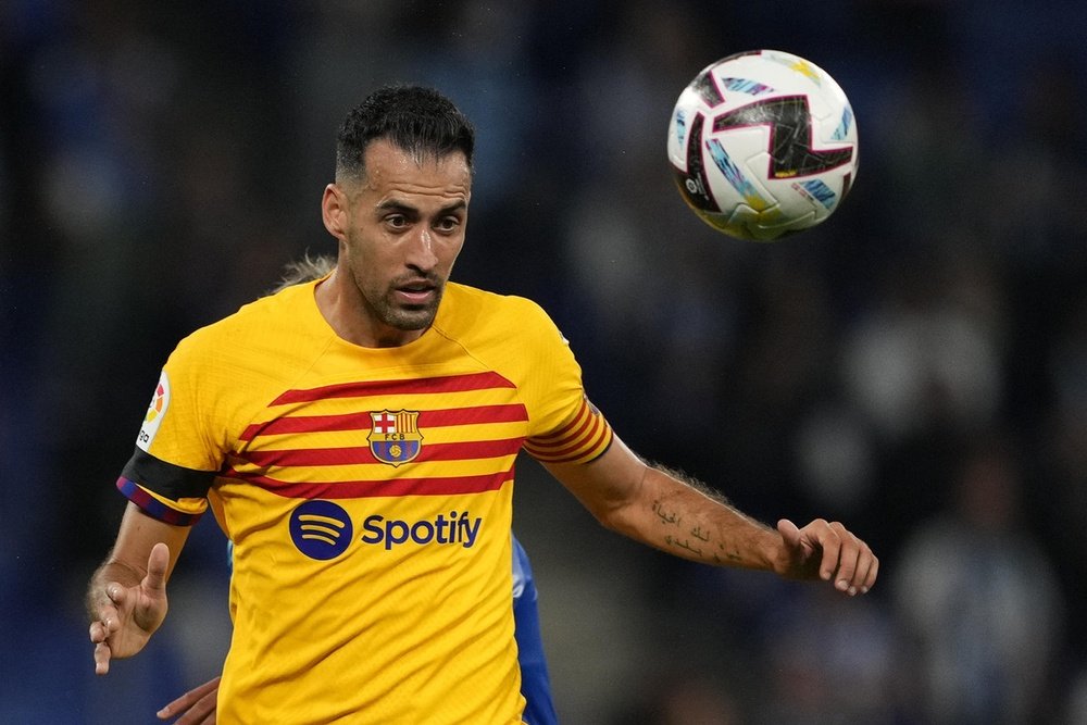 Il messaggio di Busquets. EFE