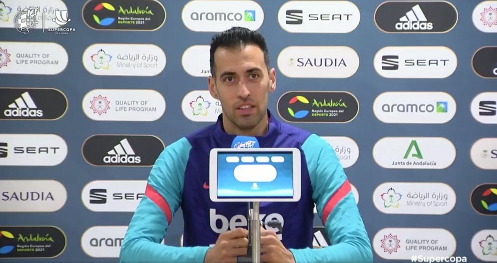 Busquets in conferenza stampa. Twitter/RFEF