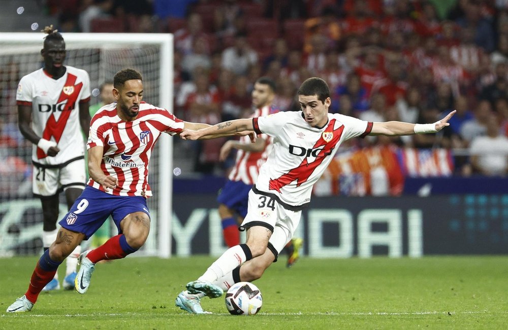 Sergio Camello, the only striker for Rayo Vallecano. EFE