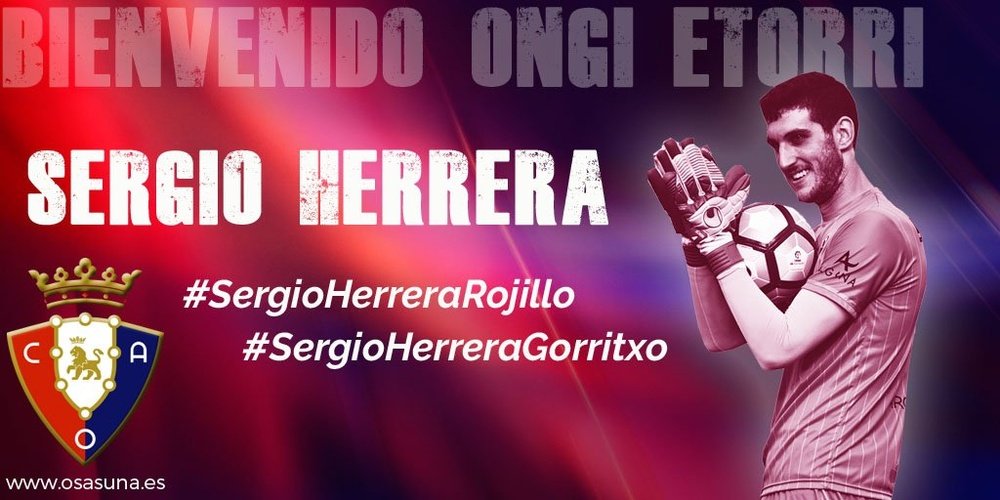 Sergio Herrera militará en Osasuna. CAOsasuna