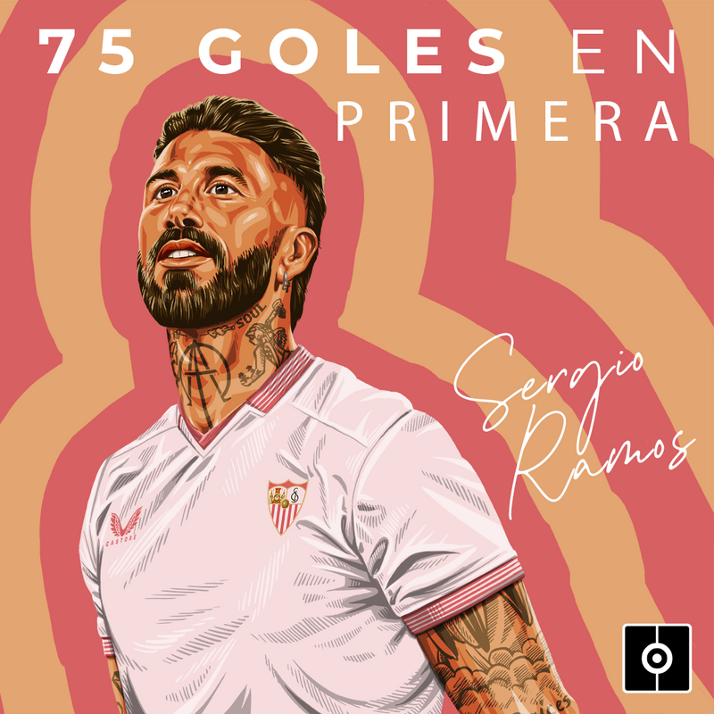 75 goles en Primera de Sergio Ramos