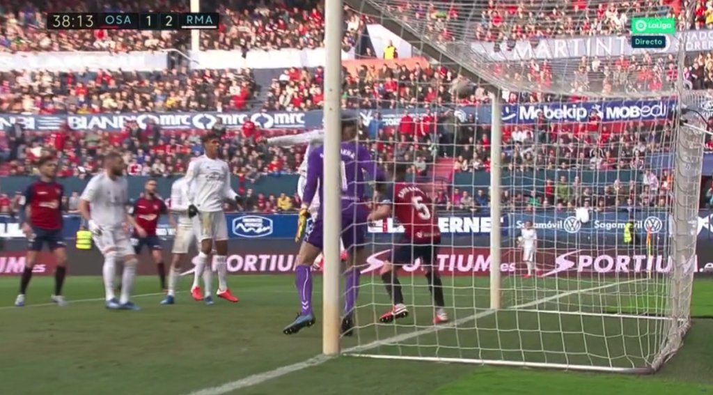 Ramos made it 2-1. Screenshot/Movistar+LaLiga