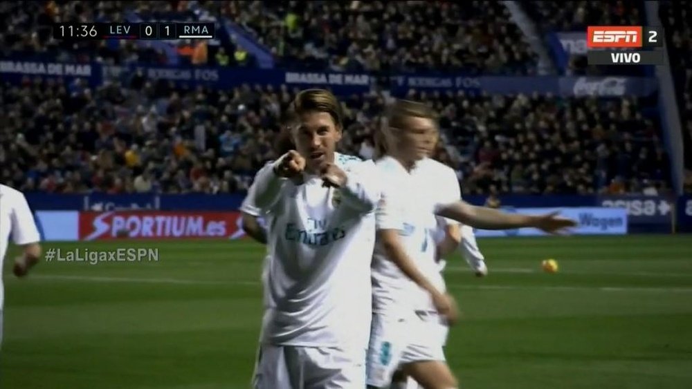 Ramos nodded home the opener against Levante. ESPN