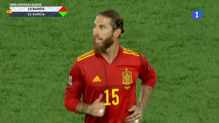 Ramos se quedó a cinco minutos de superar el récord de Casillas con España