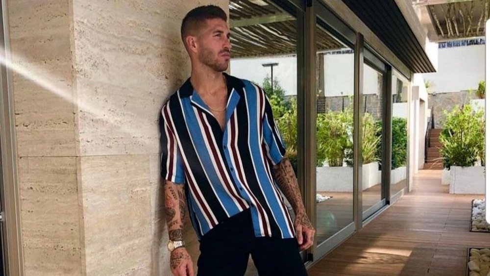La Sampdoria a réagi au look de Ramos. Instagram/SergioRamos