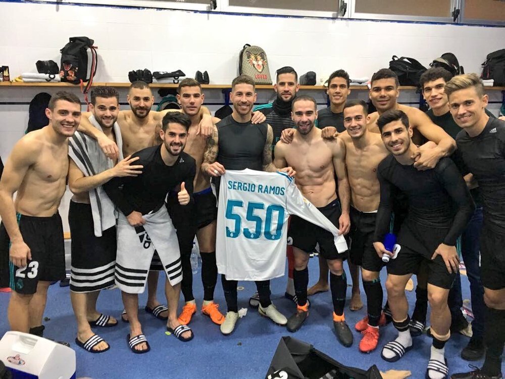 Sergio Ramos celebrated his 550th appearance for Real Madrid against Leganes. SergioRamos