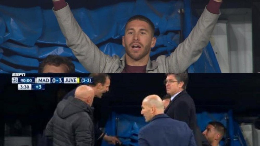 Sergio Ramos estava em risco de sanção da UEFA. Captura