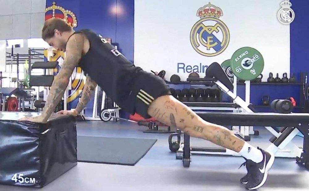 Sergio Ramos prépare son retour. Twitter/RealMadrid