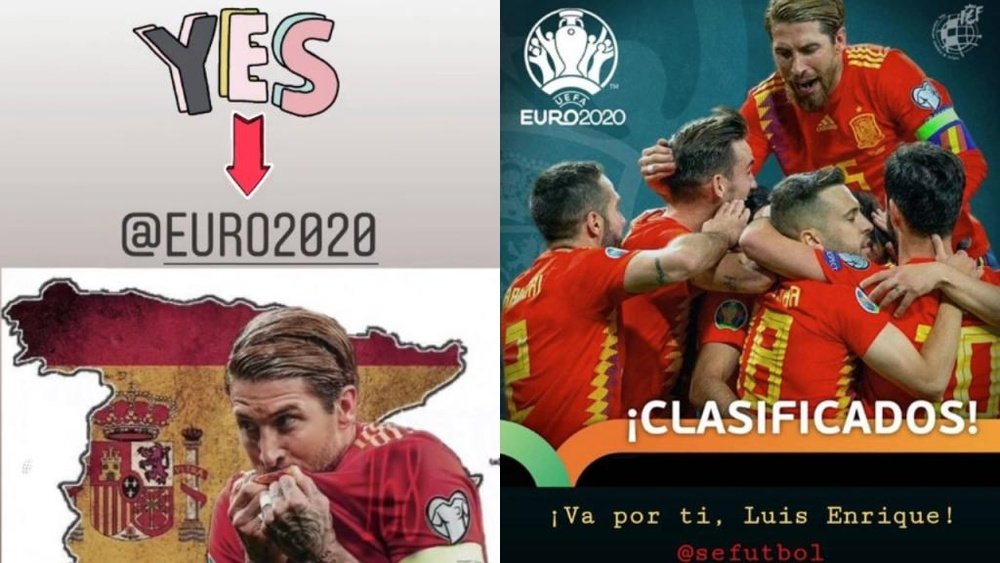Sergio Ramos homenajeó la figura de Luis Enrique tras la clasificación. Instagram/sergioramos
