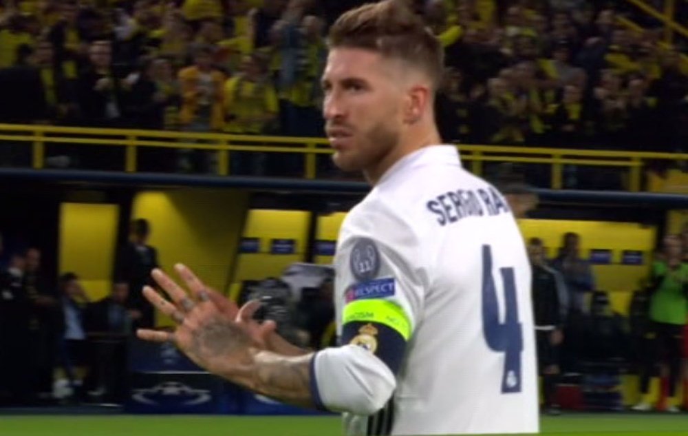 Ramos recriminó a Keylor Navas su acción en el gol del Dortmund. ElChiringuito