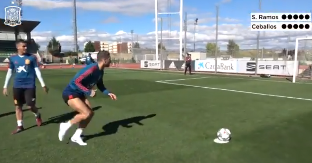 Ramos retó a Ceballos a penaltis