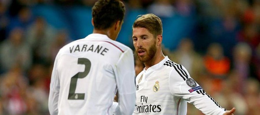 Sergio Ramos and Varane are the usual centres for Madrid. Twitter
