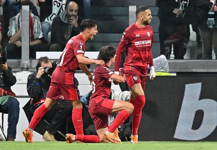 Youssef En-Nesyri logró el tanto de un Sevilla FC que pudo certificar en el Juventus Stadium el pase a la final de la Europa League. EFE
