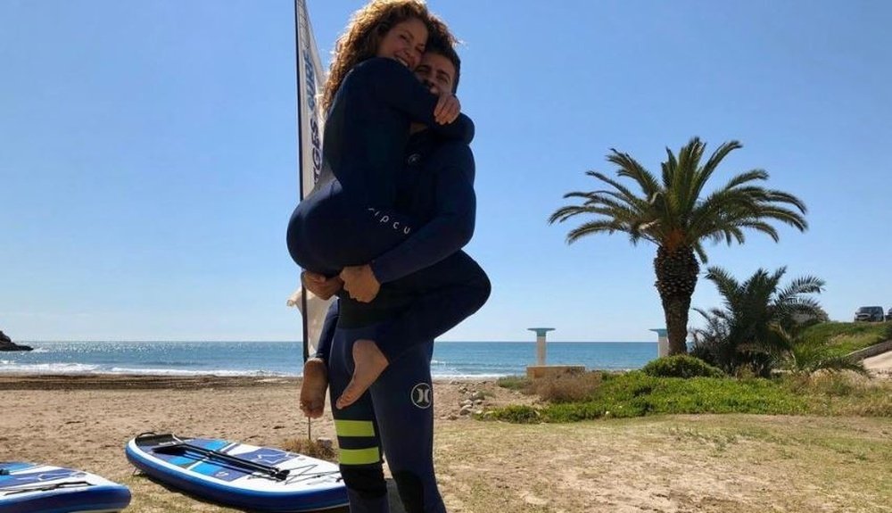 Shakira y Piqué disfrutan de sus vacaciones. Twitter/Shakira