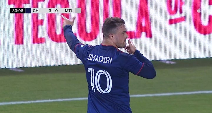 Mientras llega Messi, Shaqiri: golazo de 'crack' en la MLS