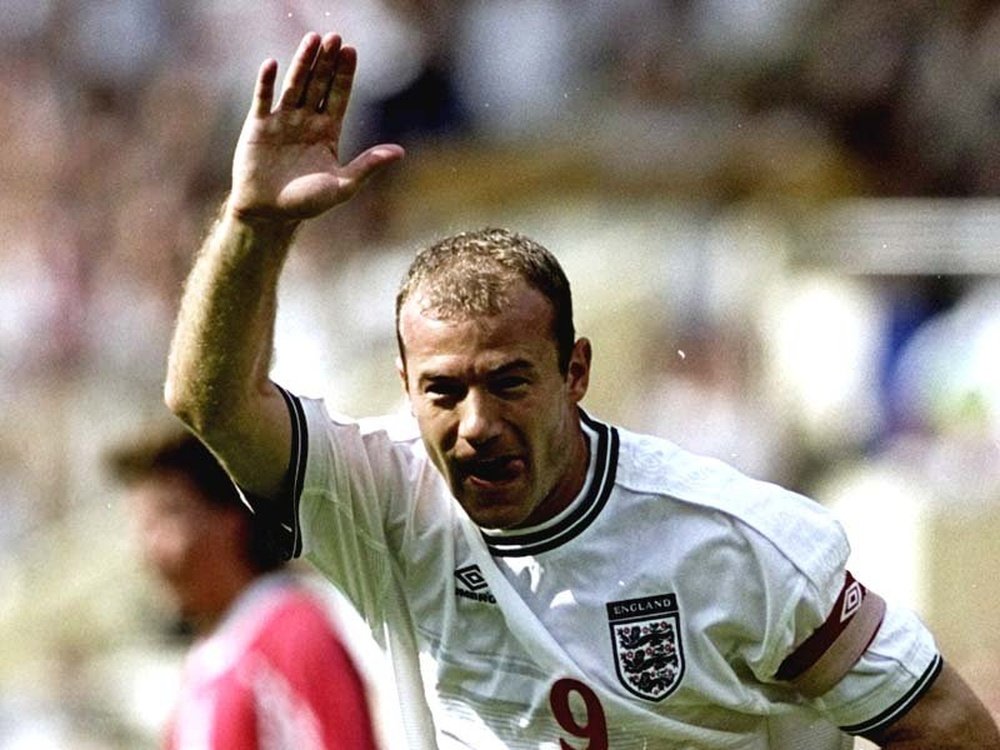 Alan Shearer is considered a good, old-fashioned, English No 9. AFP