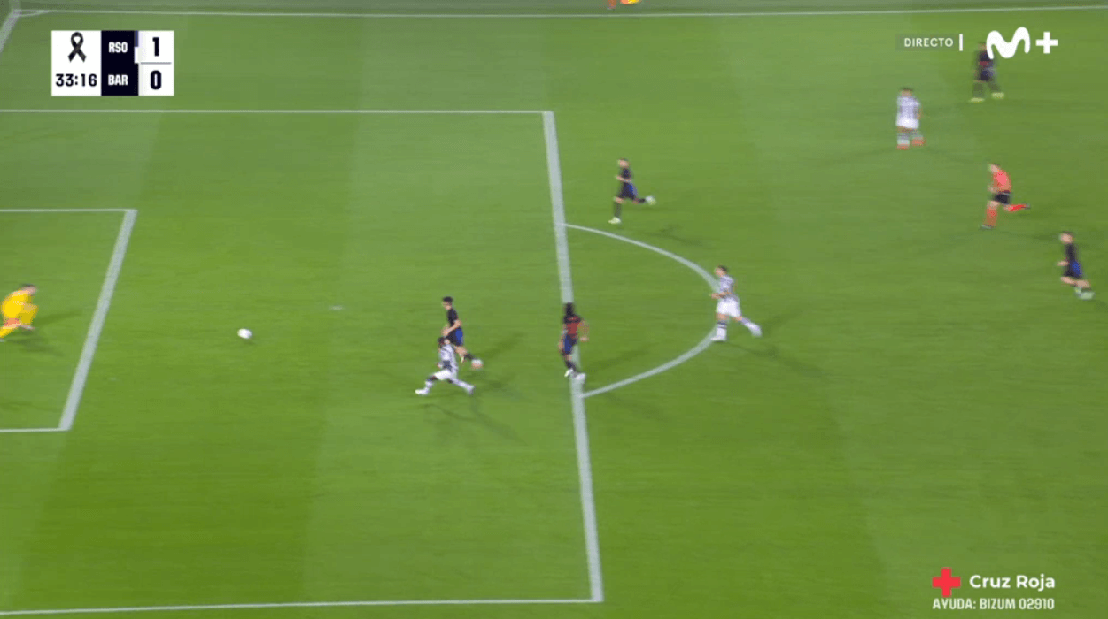 El resbalón de Cubarsí facilitó que Becker pusiera el 1-0