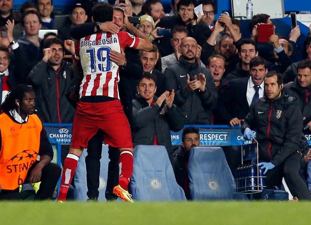 Simeone no oculta sus ganas de ver a Diego Costa de nuevo en el Atleti. ClubAtléticodeMadrid