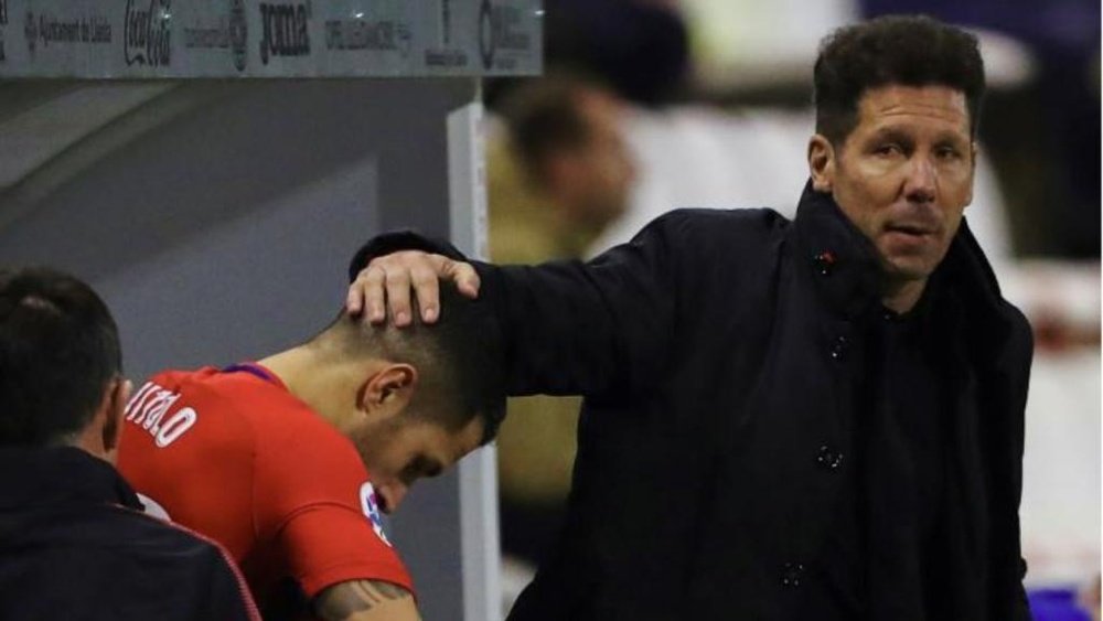 Simeone has hardly played Vitolo since he was subbed off v Real Madrid in September. EFE