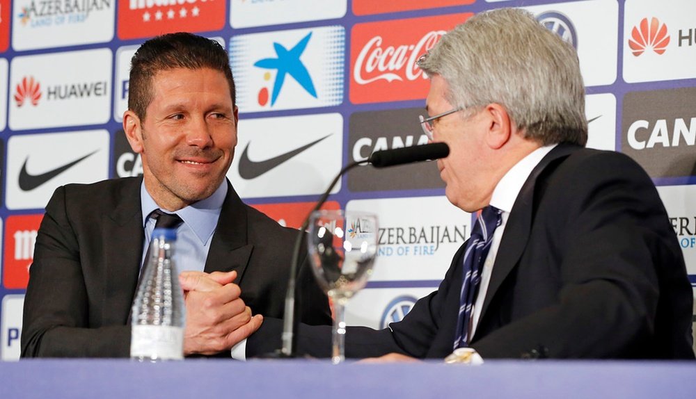 Cerezo is confident that Simeone and Griezmann will stay. ClubAtléticodeMadrid