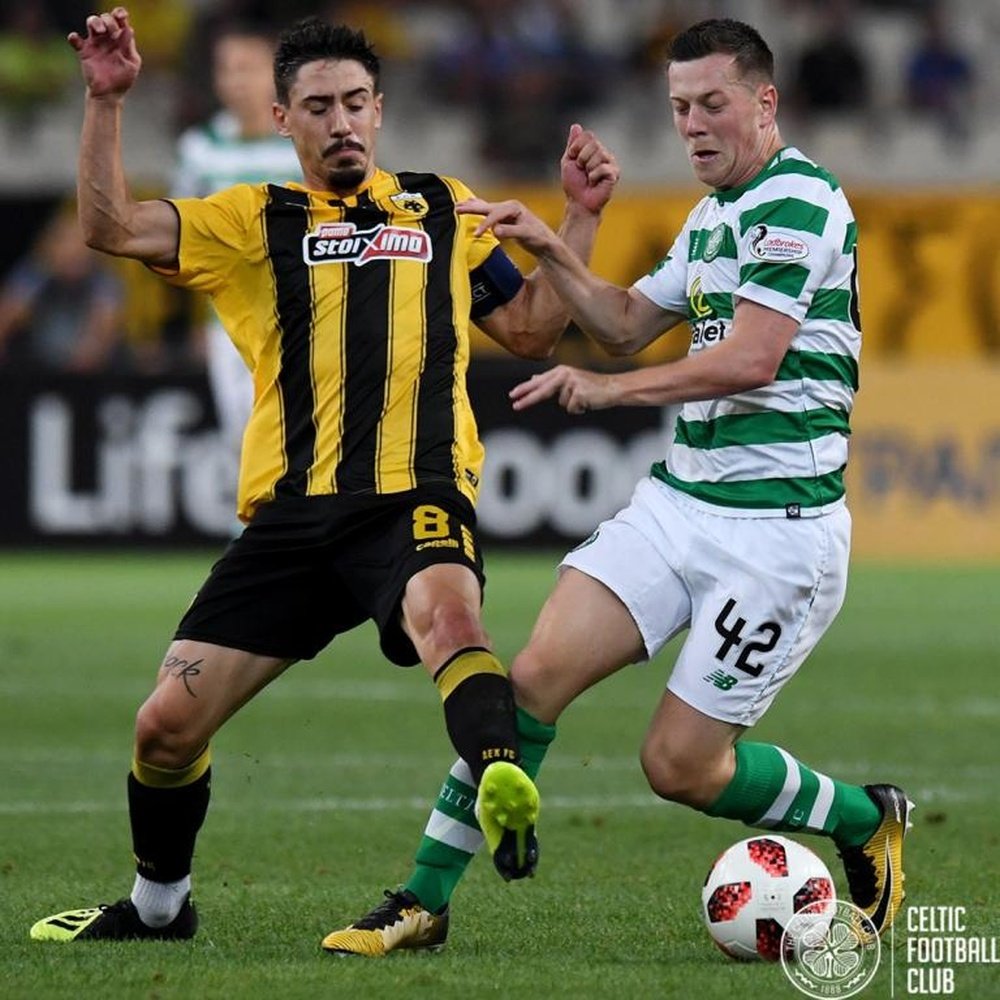 The Celtic player is keen to assert his place in the Scotland midfield.TWITTER/CELTICFC
