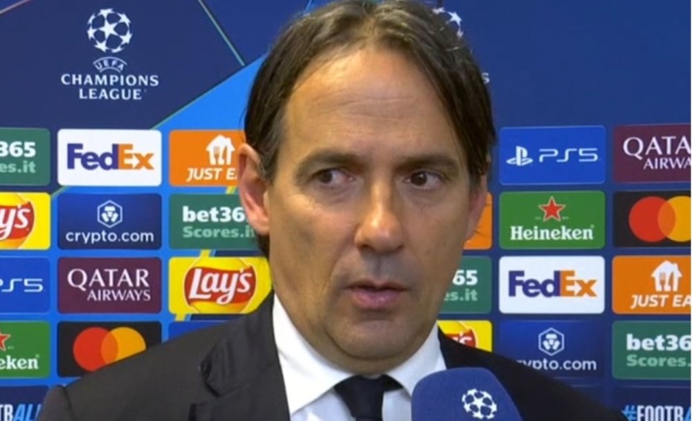 Inzaghi halagó a Frenkie. Captura/MovistarLigadeCampeones