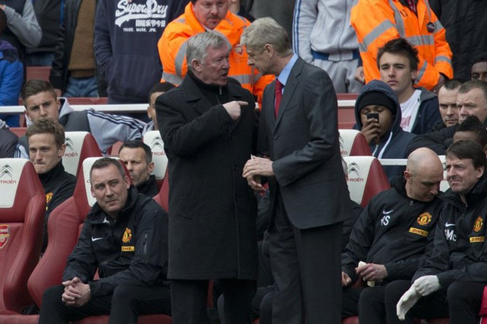 Ferguson and Wenger, rivals and friends. AFP
