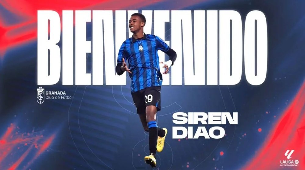 Siren Diao will play until 30th June 2025 for Granada on loan from Atalanta. GranadaCF